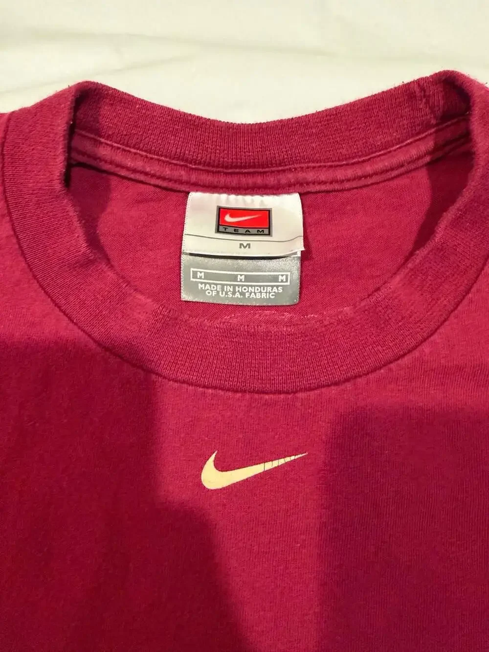 Vintage Nike Florida State University FSU Seminoles Center Swoosh T-Shirt Medium